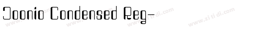 Joonio Condensed Reg字体转换